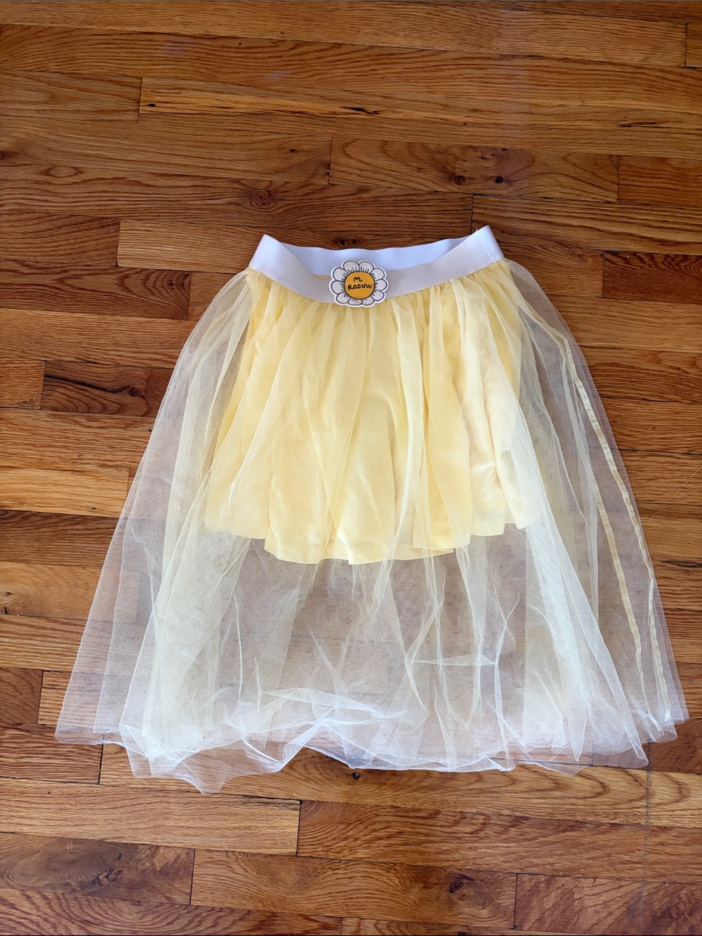 Mini Rodini Yellow Tulle Layered Skirt